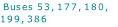 Buses 53, 177, 180, 199, 386